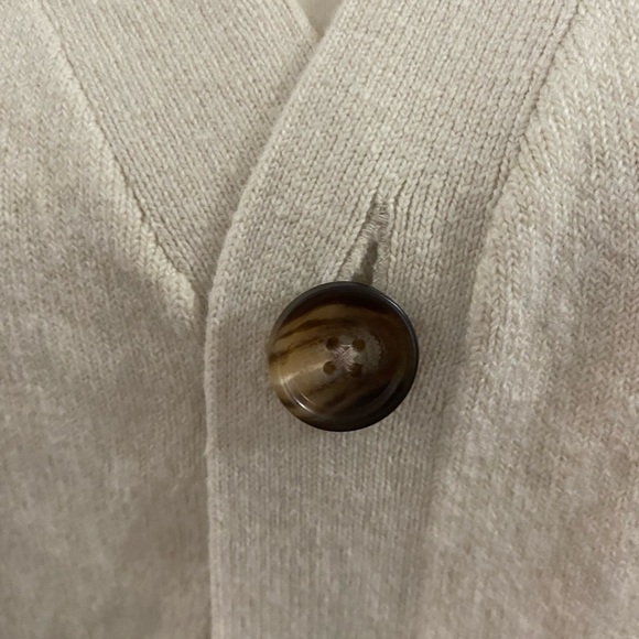 NWT Goodfellow & Co Men's Cream Cardigan Sweater - Picture 6 of 7